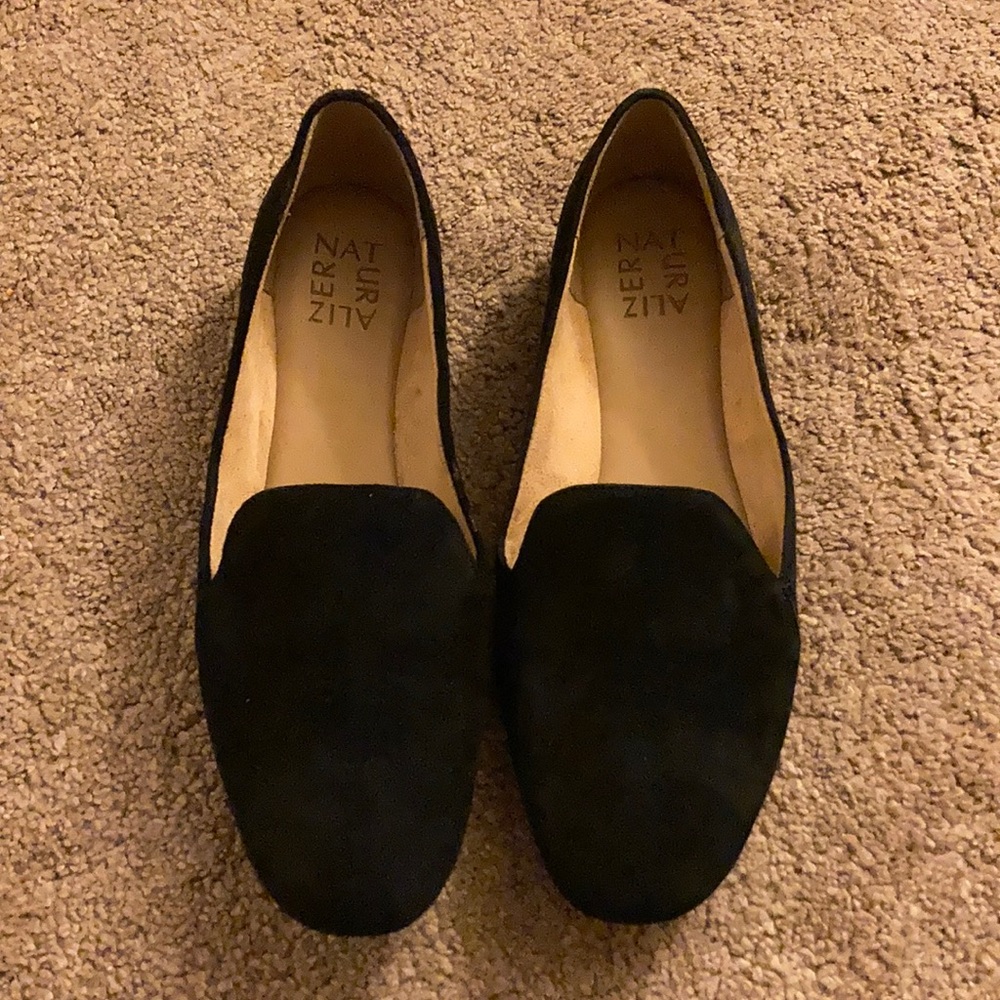 Naturalizer Emiline black suede loafer shoes size8